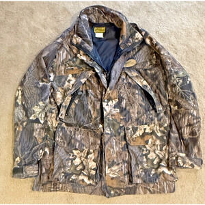 Bear Creek Outfitters Parka Mens Camo Mossy Oak Mens Double Lined Arms Medium